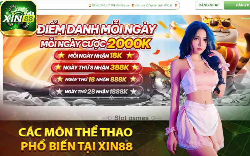 Các môn thể thao phổ biến tại Xin88